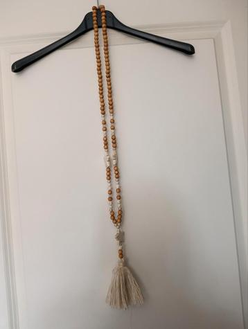 Ibiza Boho Ketting met Houten Kralen beschikbaar voor biedingen