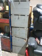 Leuke reiskisten vintage brocante met oude teksten ceder hou, Ophalen, Minder dan 50 cm, Gebruikt, 50 tot 100 cm