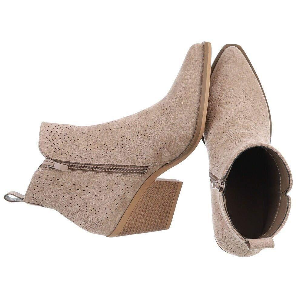 Dames cowboy western enkellaarzen khaki 36 37 38 39 40 41, Kleding | Dames, Schoenen, Info@lunamex.com, Lage of Enkellaarzen, Nieuw