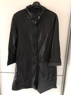 Echte lederen zwarte lange jas, Kleding | Dames, Jassen | Winter, Ophalen of Verzenden, Zo goed als nieuw, Maat 46/48 (XL) of groter