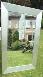 Zilverkleurige wandspiegels, 2 stuks, verschillende maten, Ophalen, Zo goed als nieuw, Rechthoekig, Minder dan 100 cm