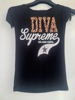 Coolcat 146 152 shirt tshirt zwart zwarte top diva, Verzenden, Gebruikt, Meisje, Shirt of Longsleeve