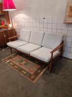 Vintage bank teak frame mid century, Huis en Inrichting, Banken | Sofa's en Chaises Longues, Ophalen, Gebruikt, ,, ,