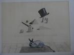 hans wap tekening, Antiek en Kunst, Kunst | Litho's en Zeefdrukken, Ophalen of Verzenden