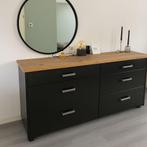 Kast Dressoir met 6 lades, Huis en Inrichting, Kasten | Dressoirs, Ophalen, Eikenhout, 150 tot 200 cm, Zo goed als nieuw