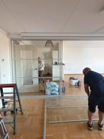 Zeer grote glazen schuifwand, Doe-het-zelf en Verbouw, Glas en Ramen, Ophalen, Zo goed als nieuw, 160 cm of meer