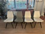 Moods eetkamerstoelen (4), wit en groen, Huis en Inrichting, Stoelen, Ophalen, Gebruikt, Wit