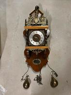 Antieke Zaanse Klok - Notenhout, Originele Gewichten, Ophalen