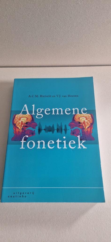 Boek: Algemene fonetiek, A.C.M. Rietveld & V.J. van Heuven, Boeken, Studieboeken en Cursussen, Gelezen, HBO, Alpha, Verzenden