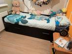 Ikea Brimnes Bed bank, Huis en Inrichting, Slaapkamer | Bedden, Ophalen, Eenpersoons, Zwart, Zo goed als nieuw