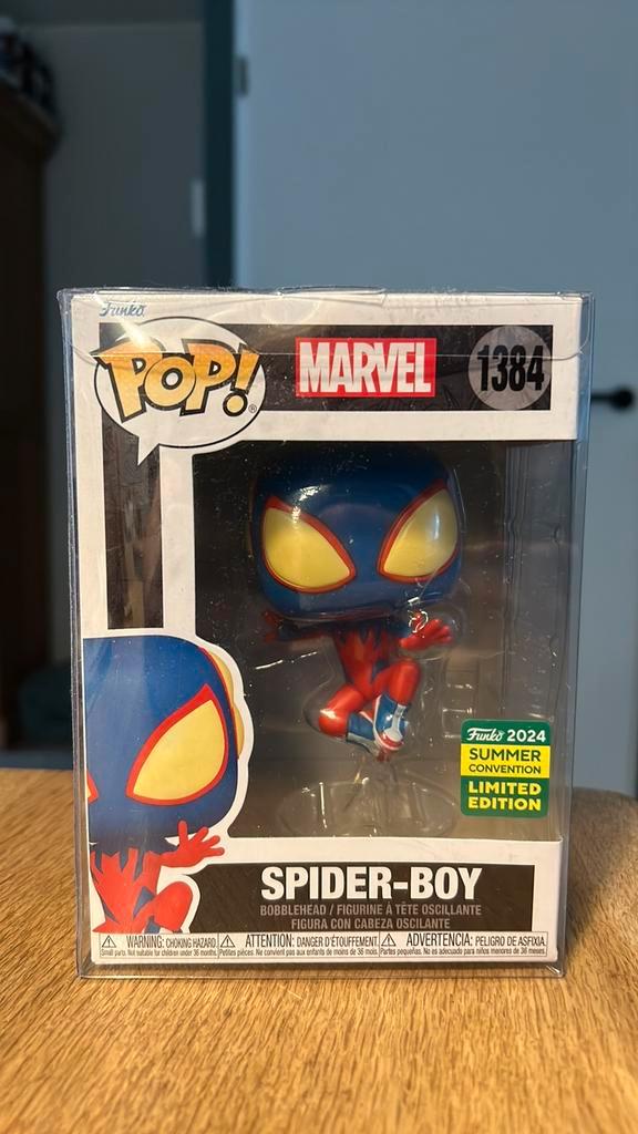 Funko Pop! Spider-Boy 2024 SDCC exclusive, Verzamelen, Poppetjes en Figuurtjes, Ophalen of Verzenden
