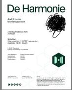 Ticket andre hazes harmonie leeuwarden 18 omt 2025, Tickets en Kaartjes, Eén persoon, Oktober, Toneel