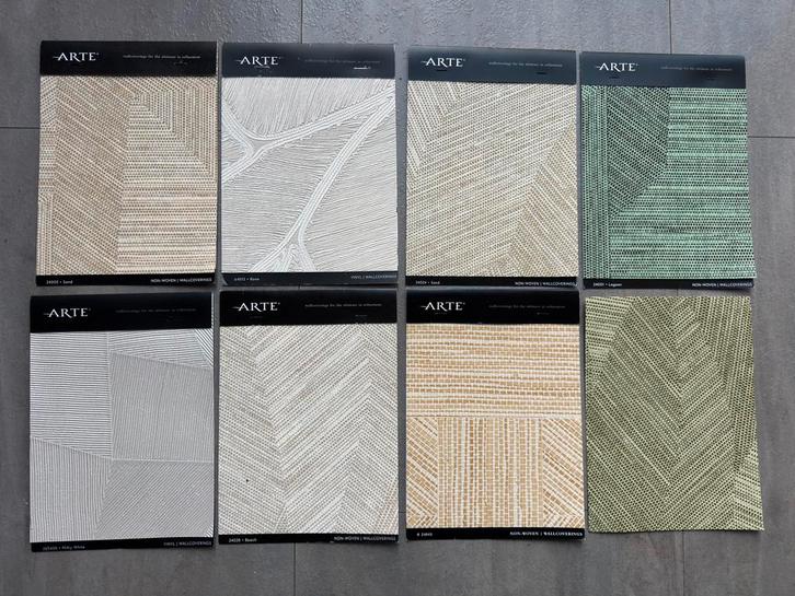 Arte Behangstalen - Diverse Designs, Huis en Inrichting, Stoffering | Behang, Wit, minder dan 10 m², Ophalen of Verzenden