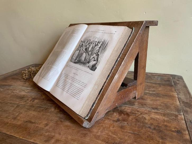 art deco 1930 Boekensteun Bijbelstandaard Menustandaard, Antiek en Kunst, Antiek | Woonaccessoires, Ophalen of Verzenden