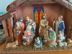 Mooie  kerststal met porselein  beelden, Diversen, Kerst, Ophalen of Verzenden