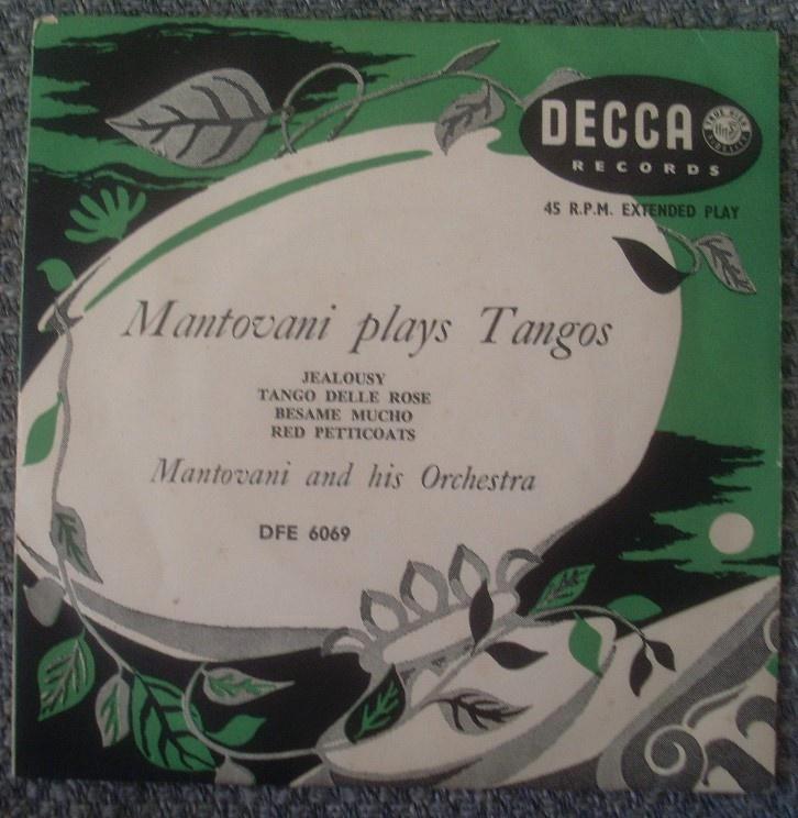 Mantovani and his Orchestra - Plays Tangos - (7" EP) Tango, Cd's en Dvd's, Vinyl Singles, Gebruikt, EP, Latin en Salsa, 7 inch