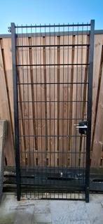 Dubbelstaafmat poort incl. palen, Tuin en Terras, Ophalen, IJzer, Dubbelstaafmat hekwerk