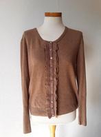 Uno Due bruin vest mt 44 knoopjes roezel langs de voorzijde, Uno due, Bruin, Verzenden, Maat 42/44 (L)