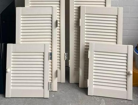 Louvredeur Louvre deuren 4 Louvredeurtjes in 2 maten, Doe-het-zelf en Verbouw, Deuren en Horren, Binnendeur, Minder dan 200 cm