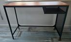 industrieel bureautje/sitetable Ikea, Huis en Inrichting, Tafels | Sidetables, Ophalen, Gebruikt, 100 tot 150 cm, 25 tot 50 cm