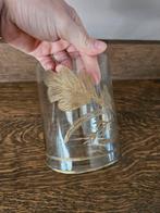 Riviera Maison windlicht met gouden veer, Huis en Inrichting, Woonaccessoires | Kandelaars en Kaarsen, Ophalen, Zo goed als nieuw