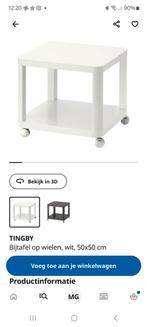 Bijzettafel Tingby, Huis en Inrichting, Ophalen, Minder dan 55 cm, Vierkant, Zo goed als nieuw