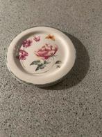 Vintage JBS Bord met Rozen en Vlinder, Ophalen of Verzenden