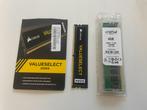 Corsair Valueselect 4GB DDR4 2133 Mhz & Crucial  4GB DDR4, Desktop, Ophalen of Verzenden, Zo goed als nieuw, DDR4