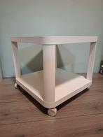 Ikea Tingby bijtafel op wielen, Huis en Inrichting, Ophalen, 50 tot 100 cm, Vierkant, 50 tot 100 cm
