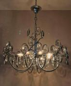60’s design Palwa kroonluchter hanglamp kristal chrome, Huis en Inrichting, Lampen | Kroonluchters, Baak, Ophalen of Verzenden