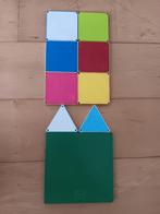 Magna-Tiles solid colors 9 stuks, Ophalen of Verzenden, Zo goed als nieuw, Knutselen