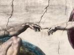 Oude prent Michelangelo fraaie lijst, Ophalen of Verzenden