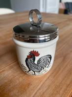 Vintage Eierdop met Haan en Spreuk, Ophalen of Verzenden, Zo goed als nieuw