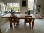 Te Koop:Teakhouten Eettafel set ( ivm verhuizen moet weg!! ), Huis en Inrichting, Tafels | Eettafels, Gebruikt, Teakhout, 200 cm of meer