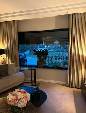 Nieuwe Luxe Wave Gordijnen 258 x 630 cm beige Hotel Chique beschikbaar voor biedingen