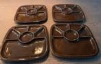 Vintage Fondue/Gourmet Borden, Huis en Inrichting, Keuken | Servies, Ophalen of Verzenden, Zo goed als nieuw, Bord(en), Overige stijlen