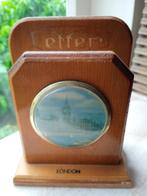 Vintage houten postrekje London ~ Brocante -Londen Letters-, Ophalen of Verzenden