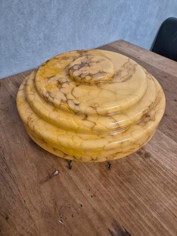 Art deco lampenkap gemarmerd patroon ( 1920 1940 ) vintage beschikbaar voor biedingen