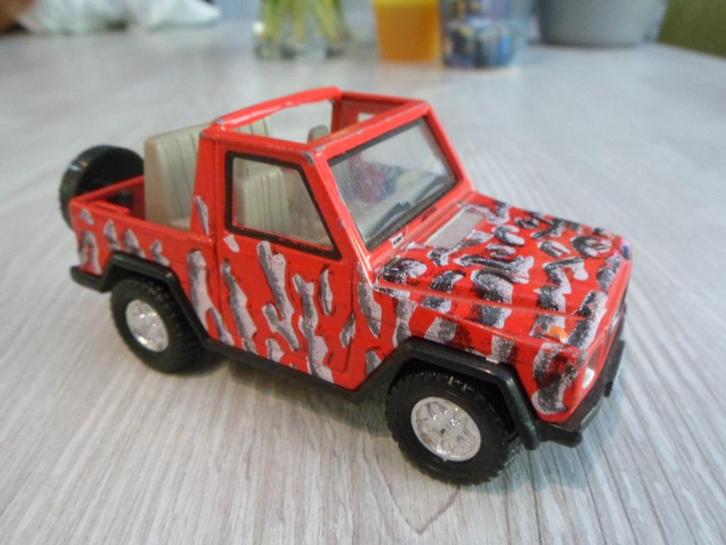 Cararama - Mercedes G-klasse [rood] 1/43, Hobby en Vrije tijd, Modelauto's | 1:43, Gebruikt, Auto, Overige merken, Ophalen of Verzenden