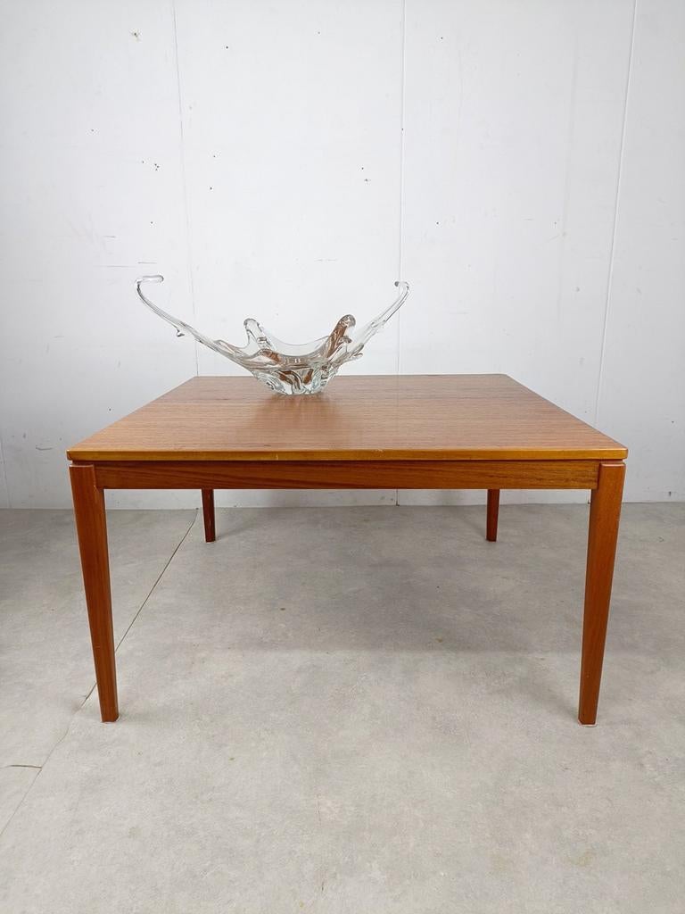 Vintage salontafel vierkant Zweeds #Rotundumvintage, Huis en Inrichting, Tafels | Salontafels, Zo goed als nieuw, Minder dan 50 cm