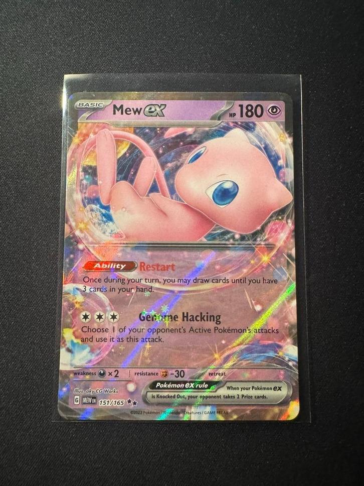 Mew ex 151/165 - MEW 151, Hobby en Vrije tijd, Verzamelkaartspellen | Pokémon, Nieuw, Losse kaart, Ophalen of Verzenden