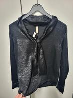 Nieuwe feestelijke blouse maat L, Made in Italy, Zwart, Maat 42/44 (L), Nieuw
