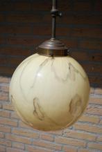 Lamp Art Deco, Huis en Inrichting, Lampen | Hanglampen, Gebruikt, Ophalen of Verzenden, Glas, Nvt