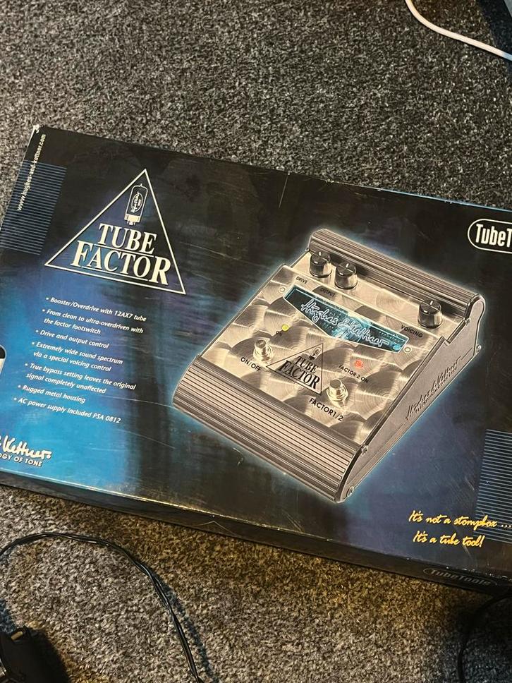 Hughes & Kettner Tube Factor buizen overdrive, Muziek en Instrumenten, Effecten, Gebruikt, Distortion, Overdrive of Fuzz, Ophalen of Verzenden