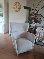 Ikea fauteuil OSKARSHAMN Oorfauteuil, Tibbleby beige/grijs, Hout, 75 tot 100 cm, Ophalen of Verzenden, Zo goed als nieuw