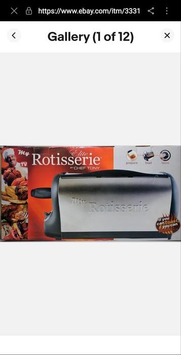 Smart Rotisserie S Draagbare
Elektrische Oven met
Receptenbo beschikbaar voor biedingen