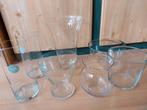 Glazen vazen en bakjes, Minder dan 50 cm, Glas, Zo goed als nieuw, Ophalen