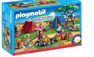 Playmobil Tentenkamp met kampvuur - 6888 beschikbaar voor biedingen