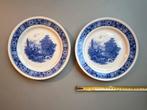 2 blauwe landschappen Boch, Antiek en Kunst, Ophalen of Verzenden