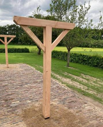 Waslijnpalen douglashout tuin terras 12x12 cm beschikbaar voor biedingen
